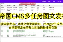 帝国CMS免费模板：搜一品资源下载链接安装